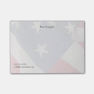 Bloco Post-it A bandeira americana desvanece-se