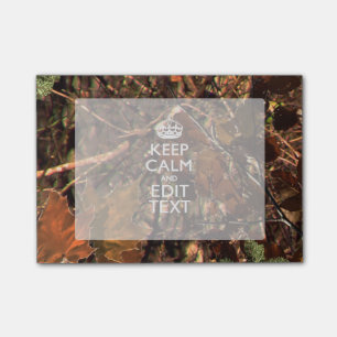 Bloco Post-it A camuflagem da queda dos caçadores mantem a calm