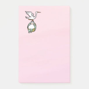 Bloco Post-it A cegonha leva um bebé