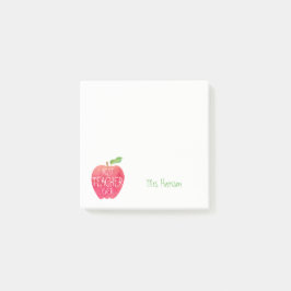 Bloco Post-it A melhor aguarela vermelha nunca personalizada de