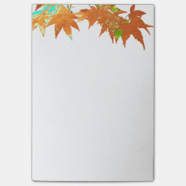 Bloco Post-it A queda clássica colore o dossel japonês das