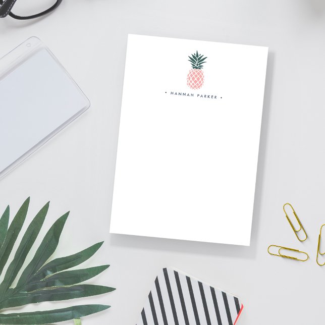 Bloco Post-it Abacaxi Rosa | Personalizado (Criador carregado)