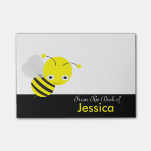 Bloco Post-it Abelha bonito personalizada de Yellllow