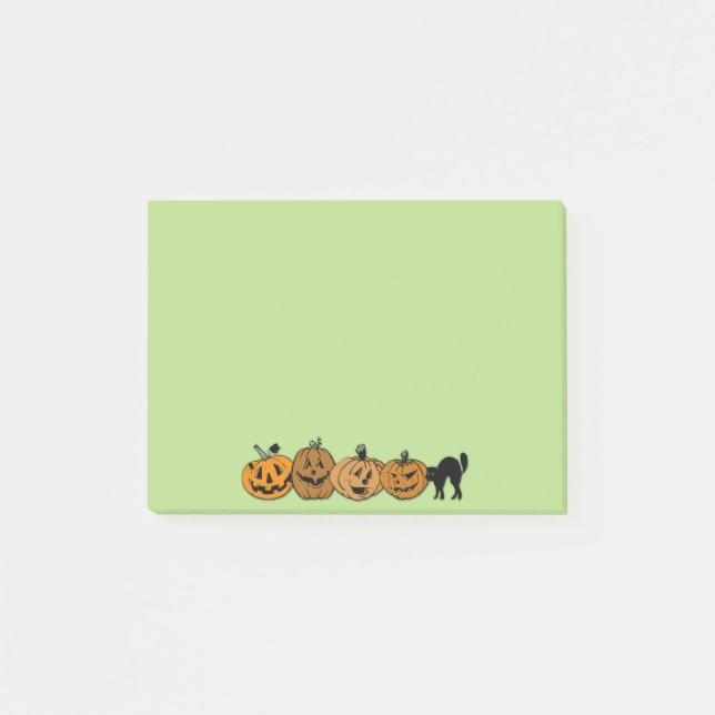 Bloco Post-it Abóboras-de-halloween (Frente)