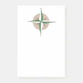 Bloco Post-it Acampamento Caminhando Ao Exterior Compass De Camp
