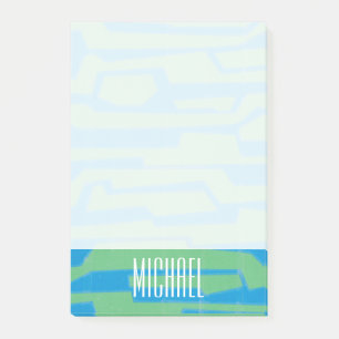 Bloco Post-it Adicionar Seu Nome Circuito Moderno V