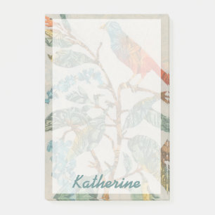 Bloco Post-it Adicionar Seu Nome  Colagem Aviária II