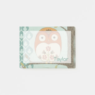 Bloco Post-it Adicione seu nome   Floresta Whimsy I