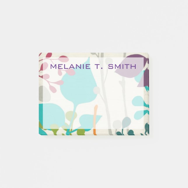 Bloco Post-it Adicione seu nome | Metro Garden III (Frente)