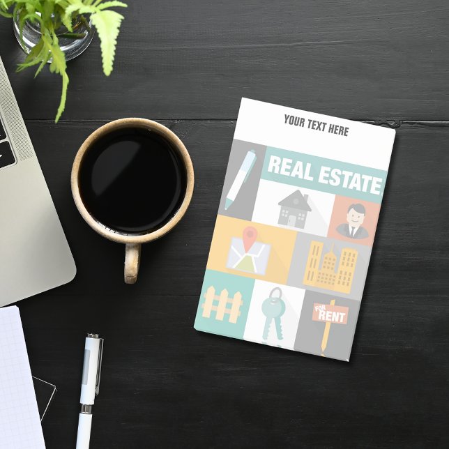 Bloco Post-it Agente imobiliário profissional (Criador carregado)