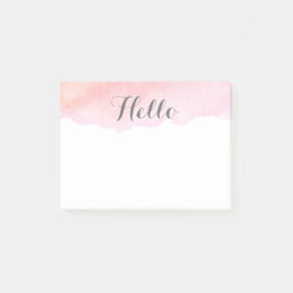 Bloco Post-it Aguarela cor-de-rosa