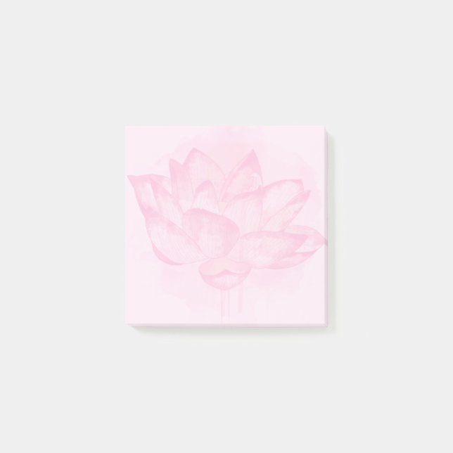 Bloco Post-it Aguarela Lotus 3x3 (Frente)