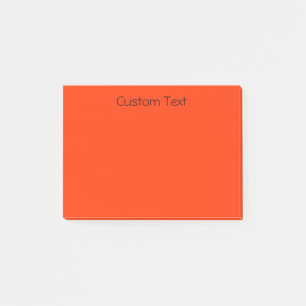 Bloco Post-it Alaranjado feito sob encomenda/vermelho