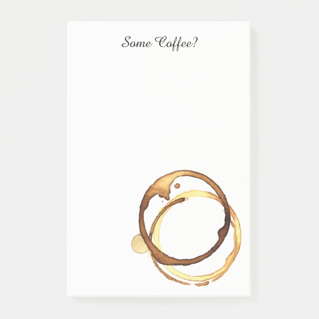 Bloco Post-it Algum café? (Frente)