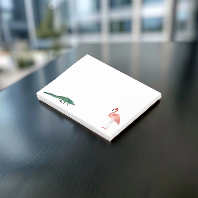 Bloco Post-it Alligator E Flamingo (Criador carregado)