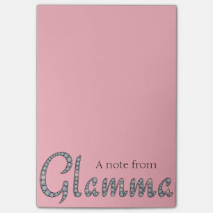 Bloco Post-it Almofada de nota bling do post-it de Glamma