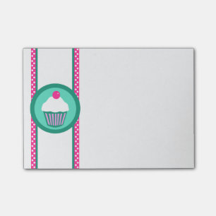 Bloco Post-it Almofada de nota do post-it dos cupcakes