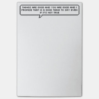 Bloco Post-it Almofada positiva do post-it