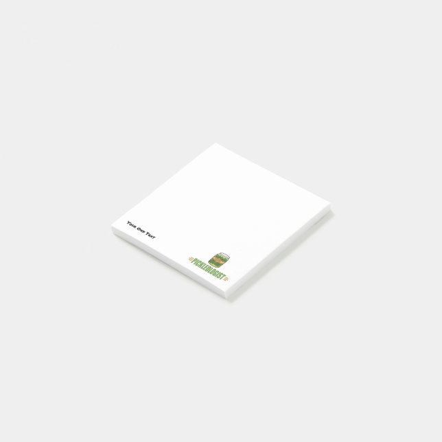 Bloco Post-it Amantes engraçados da salmoura de PICKLEOLOGIST (Inclinado)