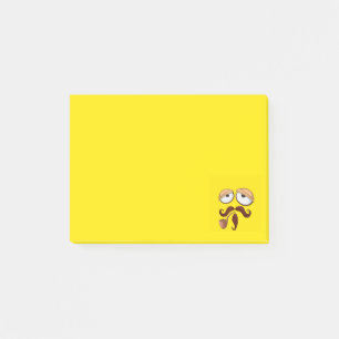 Bloco Post-it Amarelo amarelo de grito de FaceFancy do bebê