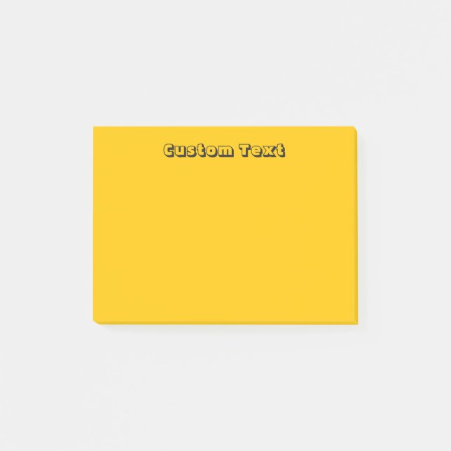 Bloco Post-it Amarelo/Laranja Personalizado (Frente)