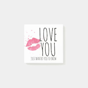 Bloco Post-it Ame-o notas do amor