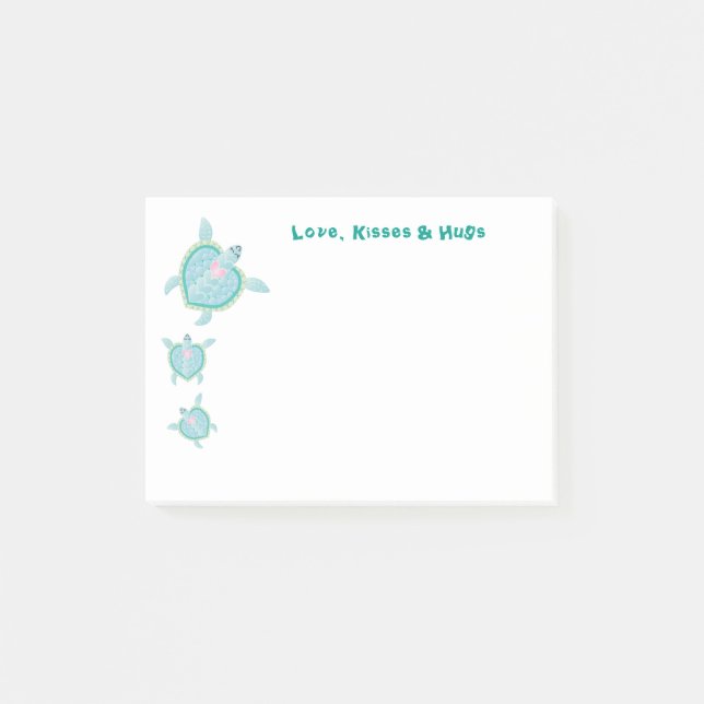 Bloco Post-it Amor, beijos & abraços (Frente)