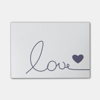 Bloco Post-it Amor de Purple Heart