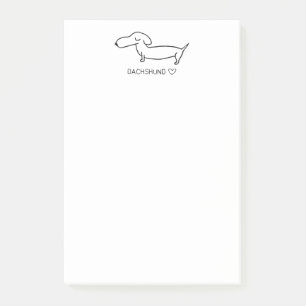 Bloco Post-it Amor do Dachshund