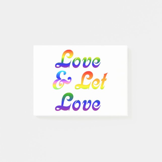 BLOCO POST-IT AMOR E DEIXE AMAR (Frente)