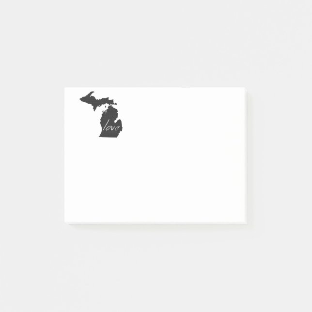 Bloco Post-it Amor Michigan (Frente)