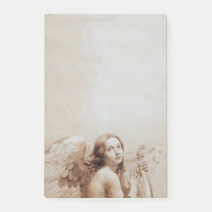 BLOCO POST-IT ANGEL BRINCANDO LYRA SOBRE AS NUVENS ESCULO