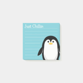 Bloco Post-it Apenas pinguim do bebê de Chillin