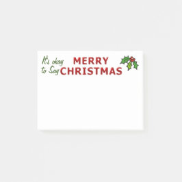 Bloco Post-it Aprovado dizer o Feliz Natal