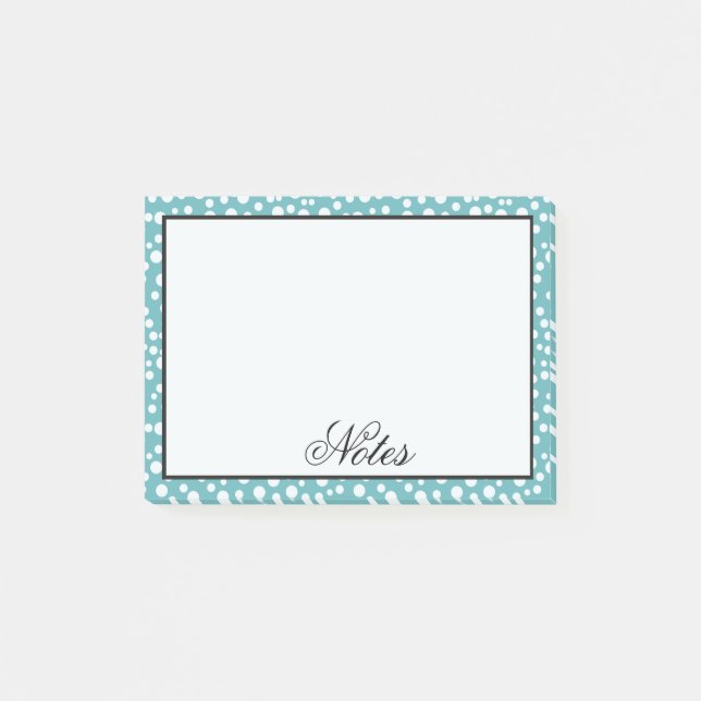 Bloco Post-it Aqua Confetti Dots (Frente)