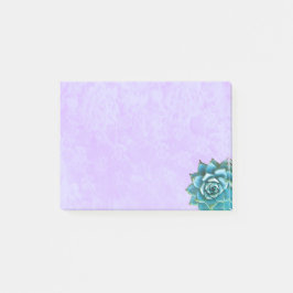 Bloco Post-it Aquarela Suculta no Lace da Lavanda