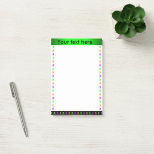 Bloco Post-it Aranhas multibrilhantes personalizadas
