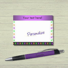 Bloco Post-it Aranhas multibrilhantes personalizadas