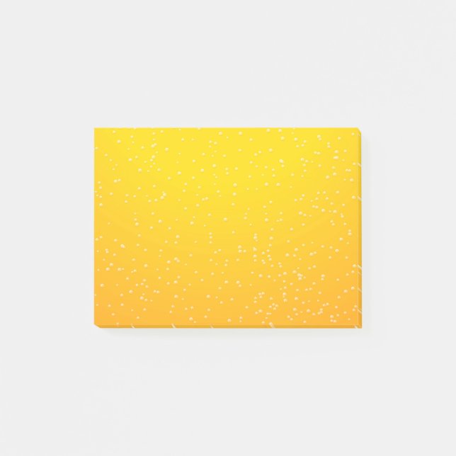 Bloco Post-it Arte de fundo de cerveja Lager com bolhas minúscul (Frente)