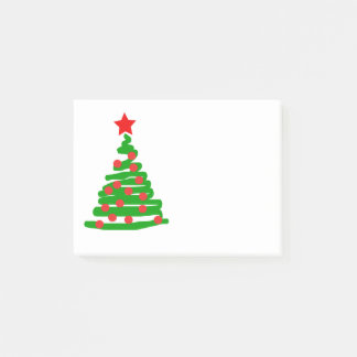 Bloco Post-it Árvore de Natal simples