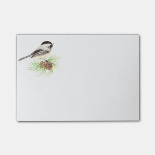 Bloco Post-it Árvore de pássaro-do-pássaro-maracujá-branco