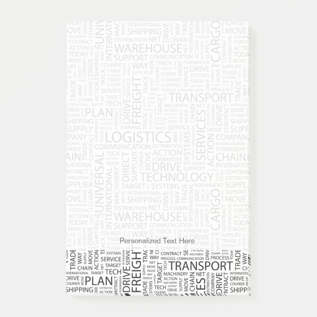 Bloco Post-it As LOGÍSTICAS modelam com palavras (Frente)