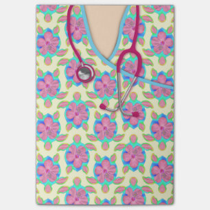 Bloco Post-it As tartarugas amarelas da ilha médicas esfregam