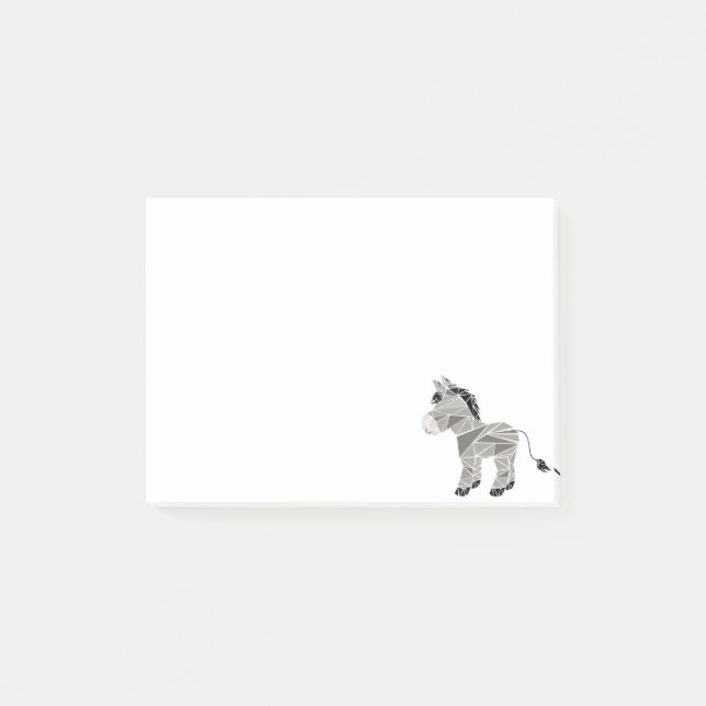 Bloco Post-it Asno geométrico (Frente)