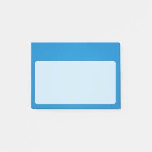 Bloco Post-it Azul Ceruliano Brilhante com Textura Cinzenta