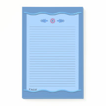 Azul clássico com bordas onduladas - AH2015 linhad