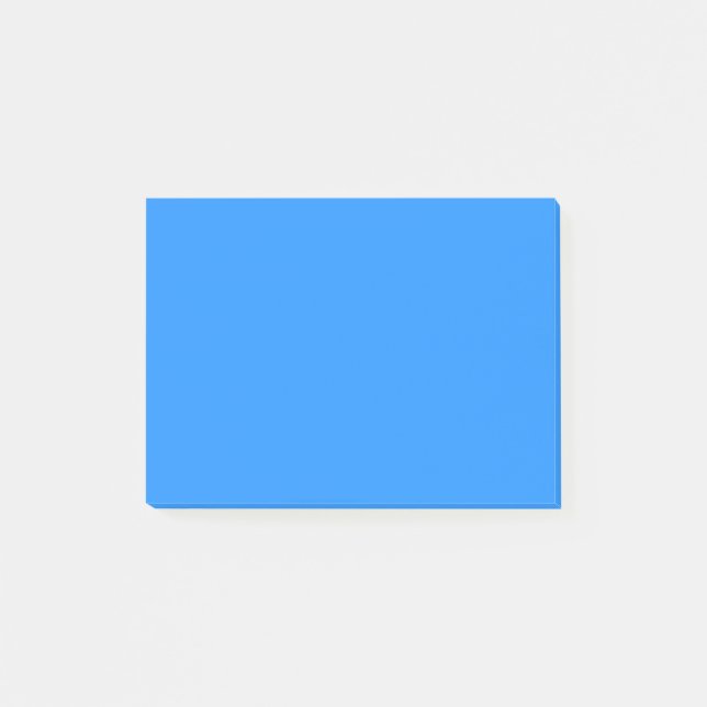 Bloco Post-it azul colorido (Frente)