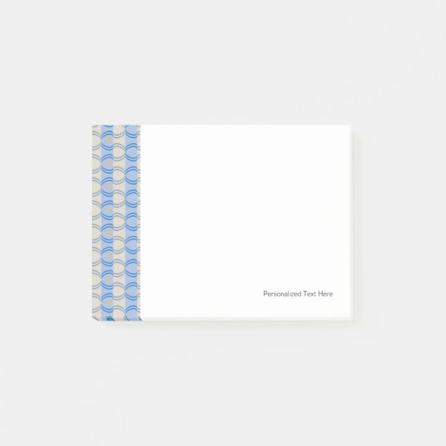 Bloco Post-it Azul conservado em estoque Tan de Candystripe (Frente)