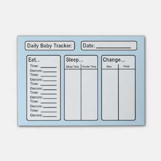 Bloco Post-it Baby Boy - Baby Tracker Posta