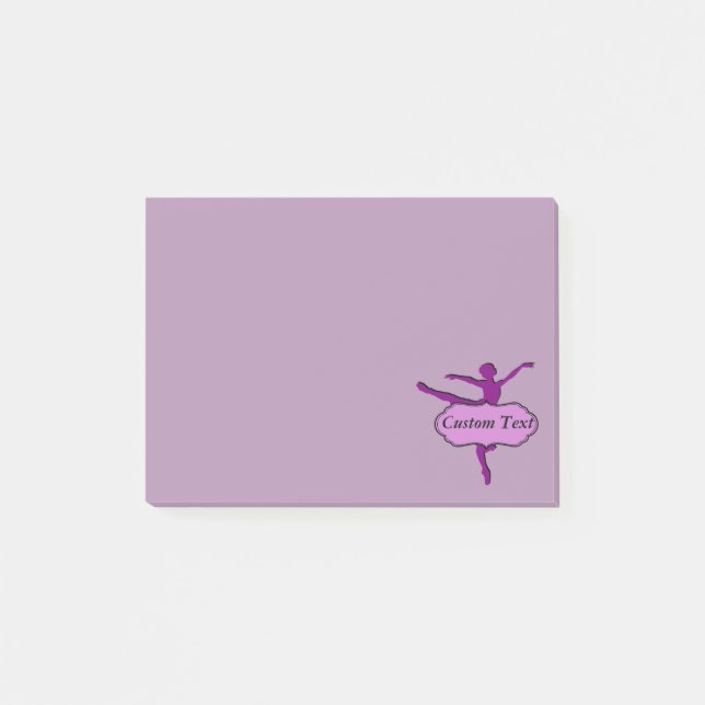 Bloco Post-it Balé roxo do Arabesque (Frente)